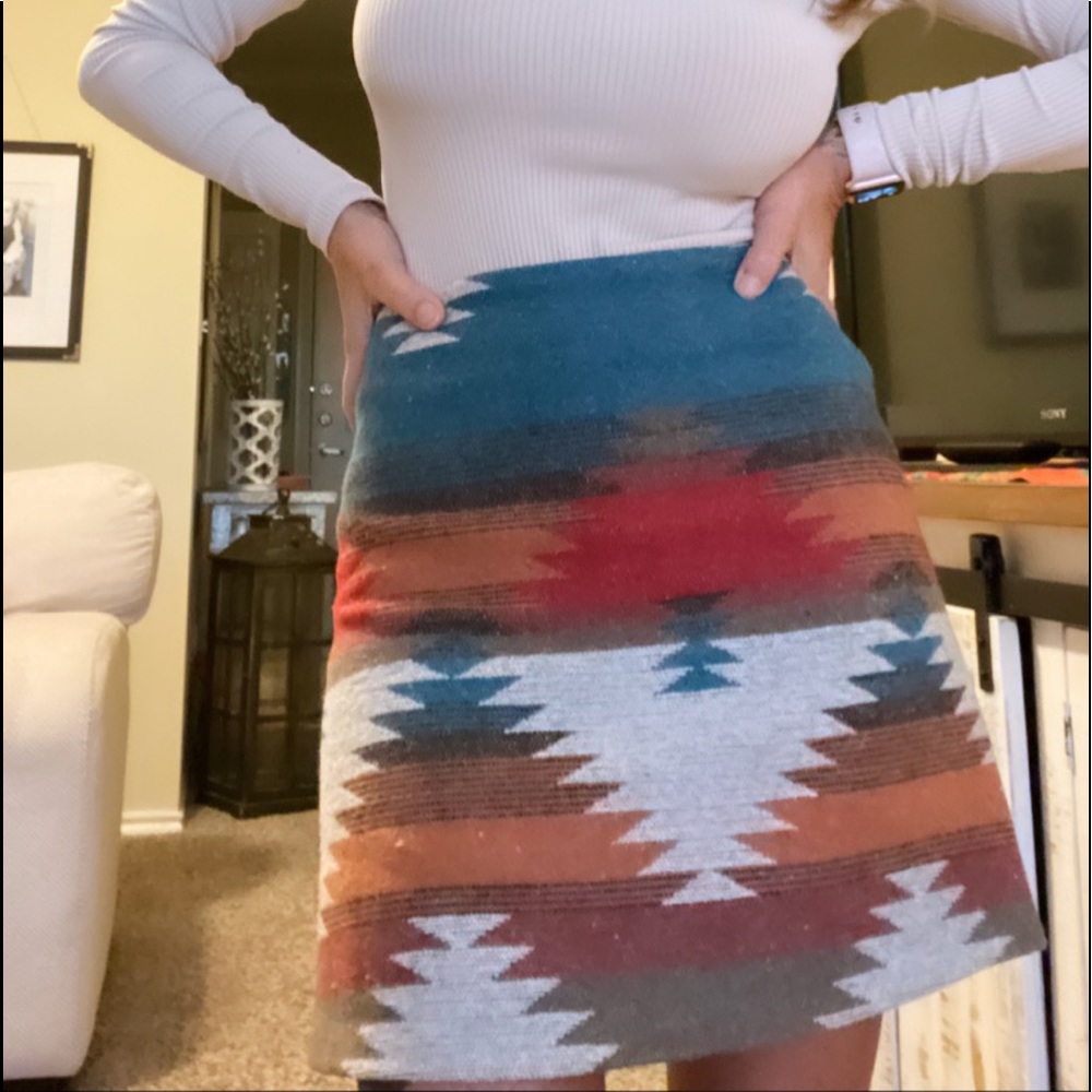 Aztec skirt.